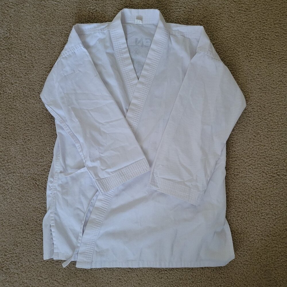 "Golden Tiger" Martial Arts Karate Uniform or Gi and White Belt